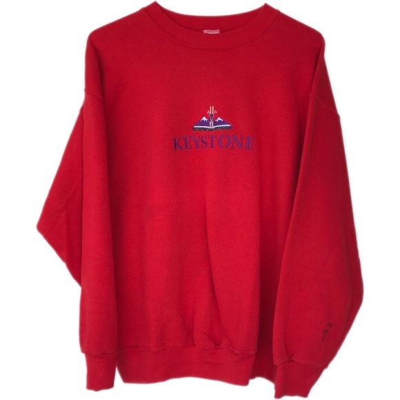 Vintage Keystone embroidered crewneck sweatshirt - Picture 1 of 8